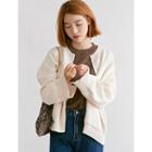 Round-neck Loose-fit Cardigan