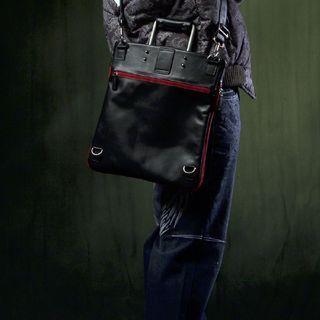 Cowhide Crossbody Bag Black - One Size
