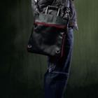 Cowhide Crossbody Bag Black - One Size