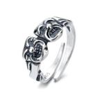 Sterling Silver Face Ring 237j - Silver - One Size