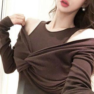 Twisted Layered Top Bodycon Dress