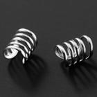Layered Ear Cuff 1 Pair - Silver - One Size