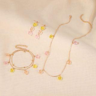 Alloy Butterfly Pendant Necklace / Dangle Earring / Bracelet