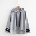 Color-block Striped Long-sleeve Sweatshirt
