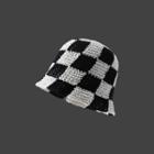 Checkerboard Crochet Cloche Hat