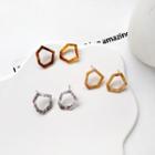 Irregular Geometric Acrylic Hoop Earring