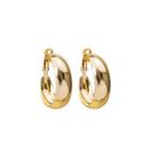 Hoop Drop Earring E3829 - 1 Pair - Gold - One Size