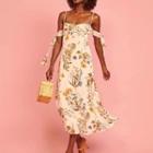 Spaghetti Straps Maxi Floral Dress