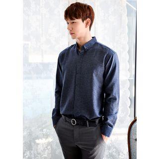 Hidden-button Shirt