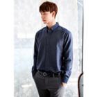 Hidden-button Shirt
