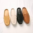 Backless Cowhide Loafers
