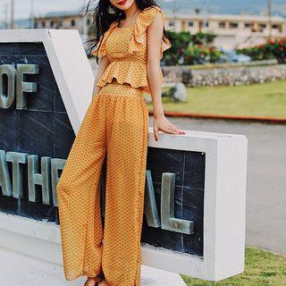 Set: All Over Pattern Swim Top + Bottom + Pants