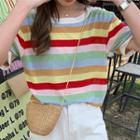 Short-sleeve Striped T-shirt / Tank Top