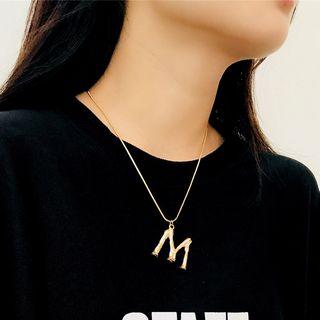 Alloy Alphabet Pendant Necklace (various Designs)