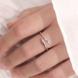 925 Sterling Silver Dolphin Open Ring