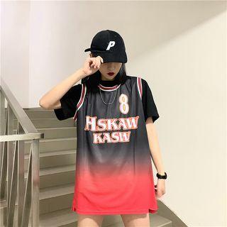 Lettering Tank Top As Shown In Figure - One Size