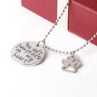 Paw Lettering Necklace
