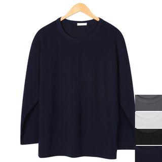 Couple Plain Long-sleeve T-shirt
