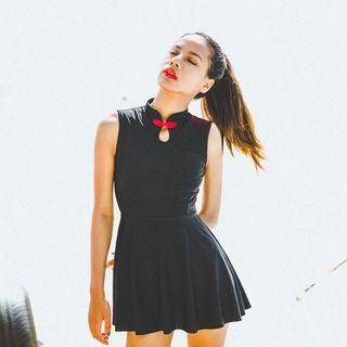 Embroidered Swimdress