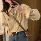 Plain Shirt / Long-sleeve Turtleneck T-shirt