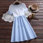 Crew-neck Cat Skinny Dress