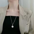 925 Sterling Silver Lettering Pendant Necklace