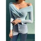 Criss-cross Off-shoulder Top