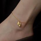 Gourd Pendant Stainless Steel Anklet Gold - One Size