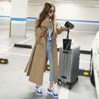 Slit Colour Block Long Jacket