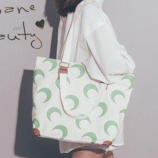 Crescent Print Tote Bag