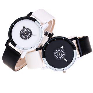 Two-tone Alloy Strap Watch