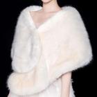 Wedding Fluffy Cape As Shown In Figure - One Size