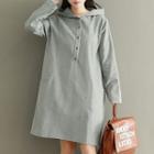Corduroy Hoodie Dress