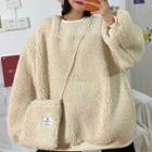 Faux-shearling Oversize Pullover