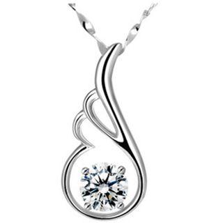 Rhinestone Wing Pendant