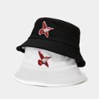 Bird Embroidered Bucket Hat