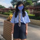 Basic Shirt With Tie / Shorts