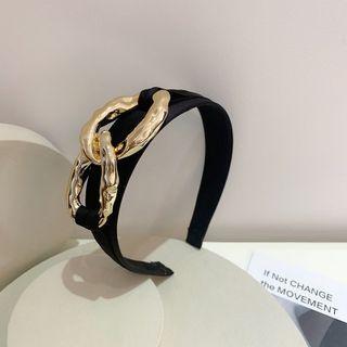 Alloy Fabric Headband Black - One Size
