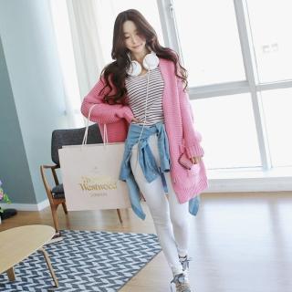 Drop-shoulder Cardigan