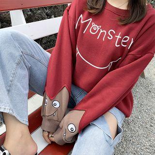 Monster Embroidered Sweatshirt
