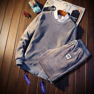 Set: Fleece-lined Top + Sweatpants
