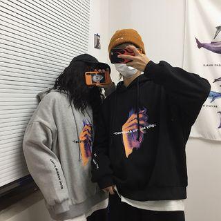 Couple Matching Hand Print Hoodie