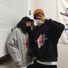 Couple Matching Hand Print Hoodie