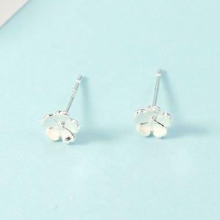 Alloy Flower Earring 1 Pair - Silver - One Size