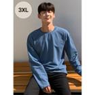 Crew-neck Stitched Loose-fit T-shirt