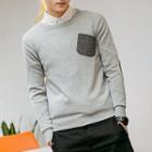 Pocketed Knit Pullover