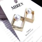Layered Ear Stud Gold - One Size