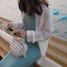 Sleeveless Knitted Loose-fit Midi Dress