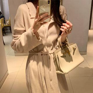 Maxi Knit Shirtdress & Sash
