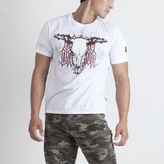 Bull-printed T-shirt
